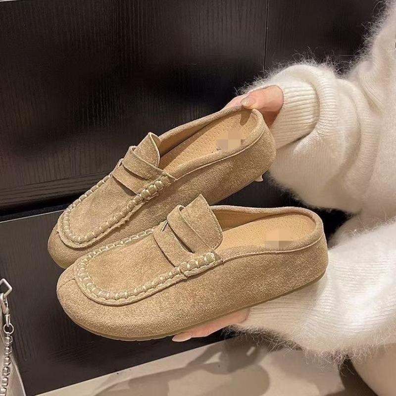 New Women's Shoes with Thick Soles, Versatile, Breathable and Casual, Can Be Worn with One Foot and Half A Drag