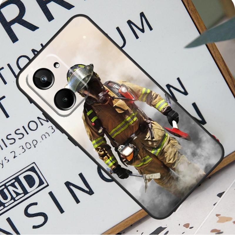 

Firefighter Heroes Fireman For Realme 12 Pro Plus 9 10 11 GT5 C51 C31 C67 C55 C53 C35 C33 C30 C21Y C25s GT Neo 6 Case Realme 12 Pro Plus