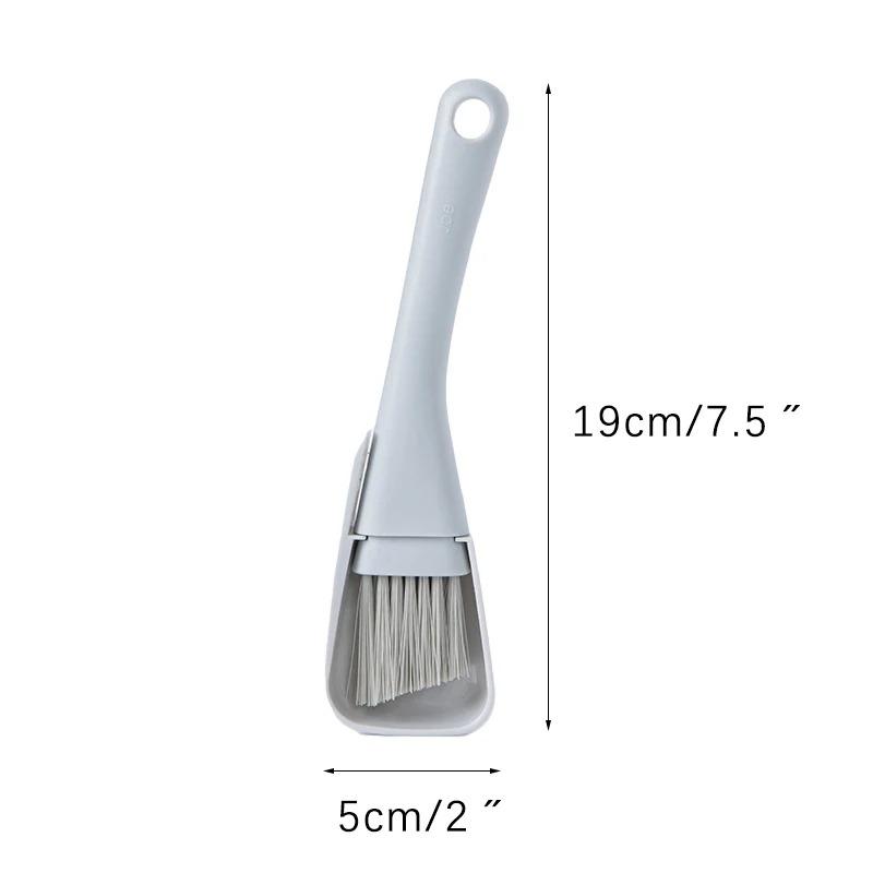 Window Groove Cleaning Brush Windows Slot Cleaner for Door Floor Gap Keyboard Brush+Dustpan 2 In 1 Household Cleaning Tools Kit