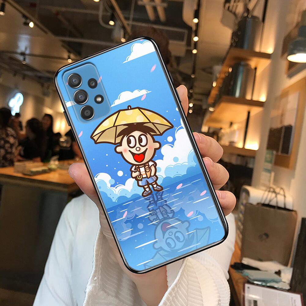 Kleiner Junge Handyhülle Hülle Für Samsung Galaxy A70 A50 A51 A71 A52 A40 A30 A31 A90 A20E 5G a20s Schwarze Hülle Kunst Zelle Abdeckung