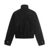 QIYOU 2026 Spring Retro Stand Collar Printed Casual Jacket with Metal Airplane Buckle