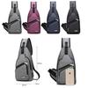 Versatile Crossbody Shoulder Bag For Men With External Usb Port And Front Pocket