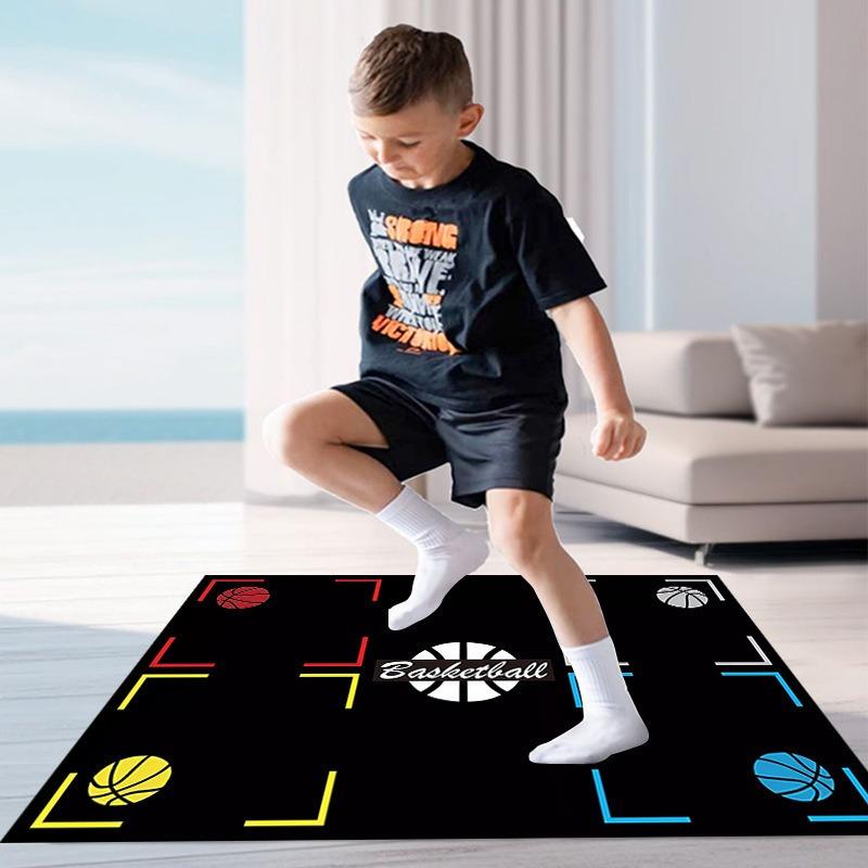 Duża Mata do Gry w Klasy z Motywem Piłkarskim Wzór Piłki Nożnej Dywan do Zabawy Edukacyjna Gra Podłogowa dla Dzieci dla Miłośników Sportu