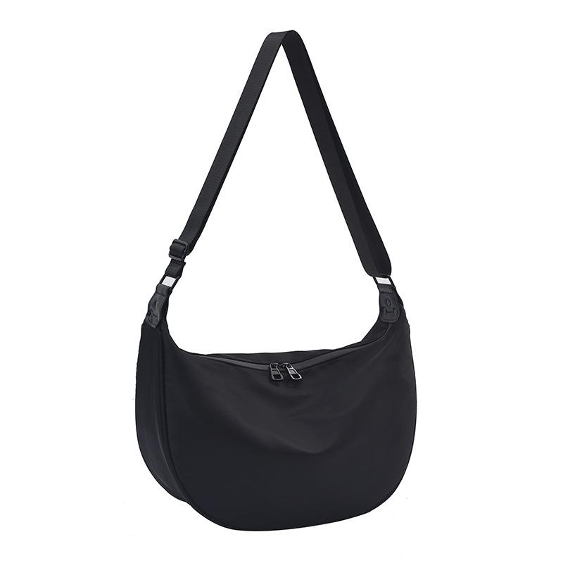 Hochwertige einfarbige vielseitige schräge Span-Tasche Damen große Kapazität Pendler-Umhängetasche einfache Damentasche Freizeit-Sport-Paar-Tasche