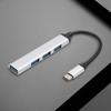 4-In-1 USB 3.0 Hub Adapter 5Gbps USB Splitter USB C Hub Multiple USB 3.0 Hub USB Port Expander for Laptop and PC