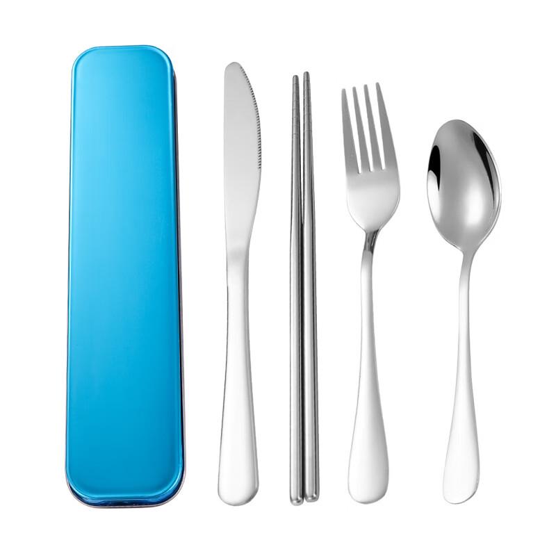 Stainless Steel Portable Cutlery Set with Storage Box