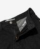 Road Road Maxi Denim Cutoff A-Line Long Skirt (Black Denim)