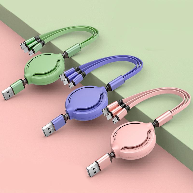 

Кабель 3 в 1 USB Type C Зарядка Micro USB Зарядка мобильного телефона Android Зарядное устройство Type-C Кабель для передачи данных для Huawei P40 Mate 30 Xiaomi Redmi