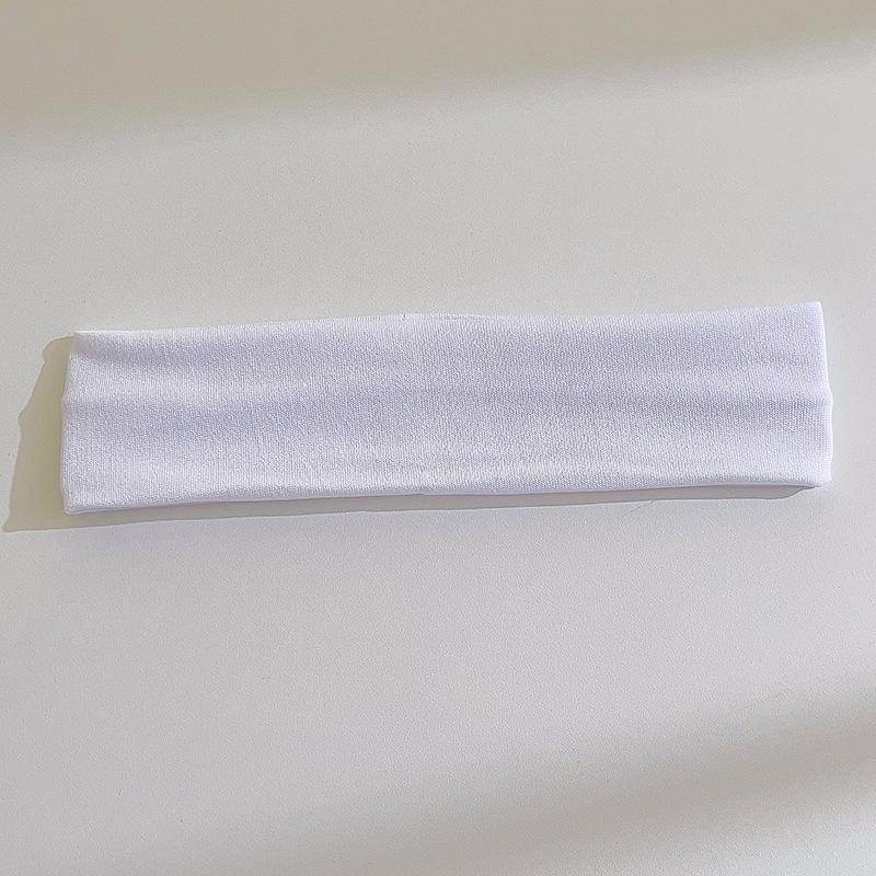 Solid Color Wide Hair Band High Elasticity Running Sports Headband Sweat-Absorbing Headscarf Yoga Hair Accessories Women