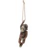 Baby Monkey Hanging Statue Exquisite Carving Resin Brown Monkey Sculptures for Trees Gardens