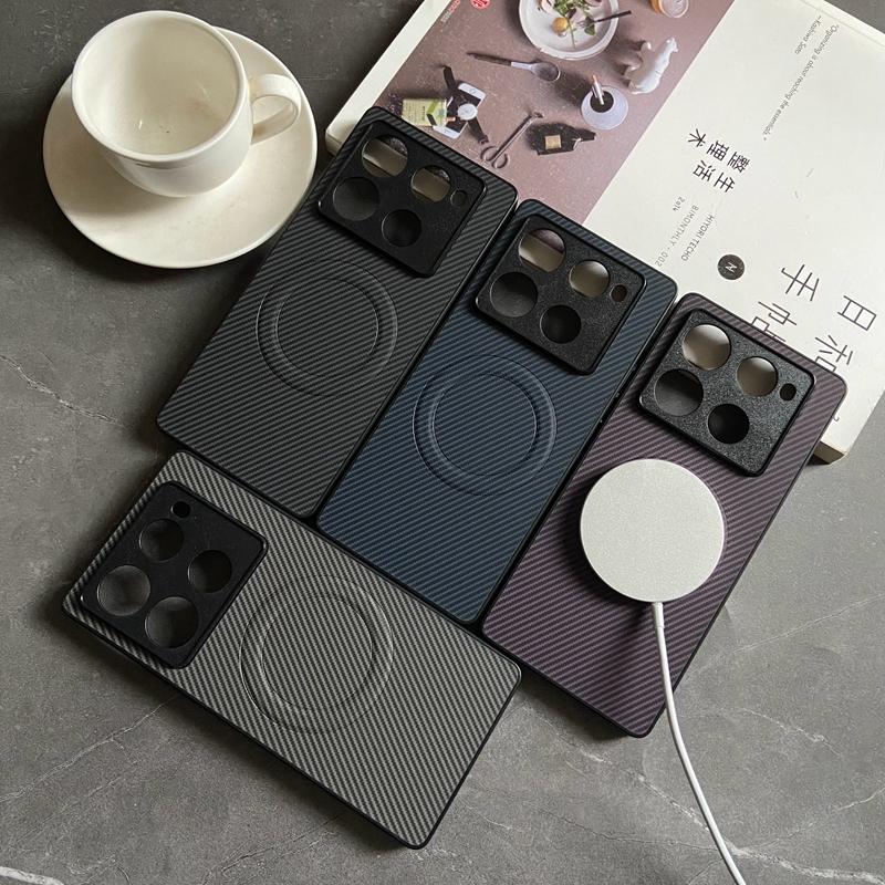 Magnetic Case for Motorola Moto Edge 60 50 Fusion Ultra Neo Pro G86 G84 G85 Cover PU Leather Carbon Fiber Texture Mag-safe Shell