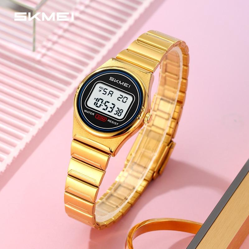 Men's Watch Fashion Small Square Waterproof Multifunctional Electronic Watch Women's Versatile Trend Electronic Watch