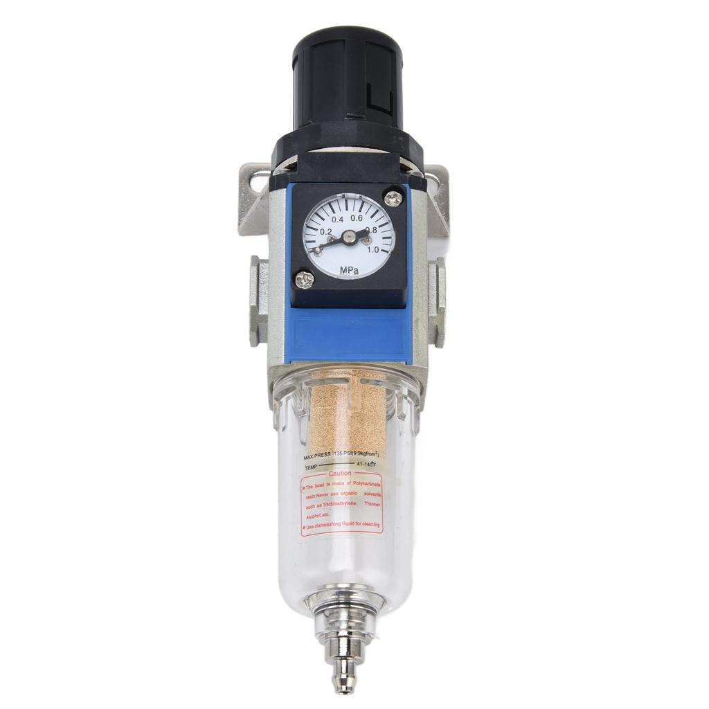 Air Compressor Filter High Accuracy Self Locking Pressure Regulator with Gauge 10CC Cup Capacity