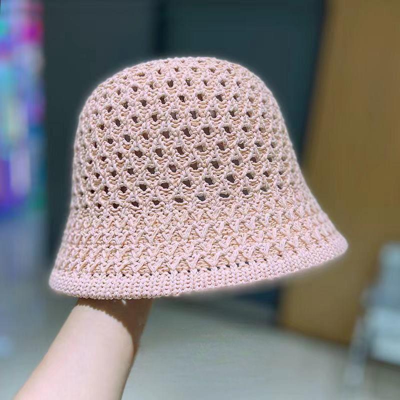 Wendbarer Eimerhut für Damen, trendiger vielseitiger Sonnenhut in koreanischer Version, dünner atmungsaktiver Gesichtsbedeckung für den Sommer, Sonnenschutzhut, Sonnenhut für Damen