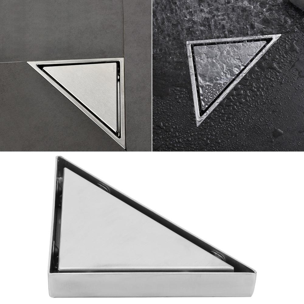 Deep Water Seal Floor Drain Set Triangular Floor Drain Sturdy Shower Drain Garage