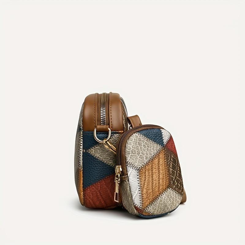 Сумка через плечо с ромбическим узором — фото 11