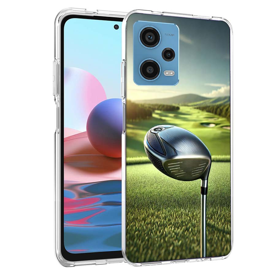 

Golf Clubs and Splashing Balls Phone Case For Redmi Note 13 12 14 15 Pro Plus 13R 11 11T 11E 11S 10 Pro 10S 9 9S Cover Cell Clea Redmi Note 14 Pro 5G
