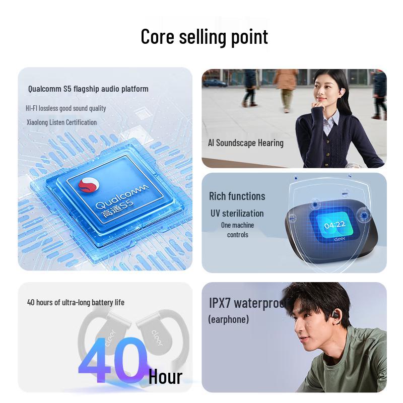 Cleer ARC 3rd Gen Music Pro AI Wireless Bluetooth Earbuds