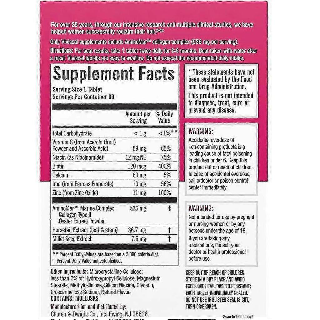 Hair Growth Supplements for Women, Thicker Fuller Hair Support for Thinning Hair and Hair Loss 25-26s