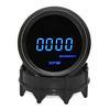2" 52mm Blue Digital LED Tachometer Psi Bar Boost Gauge Vacuum Gauge Water Oil Temp Gauge Oil Press Gauge Voltmeter For 12V Car
