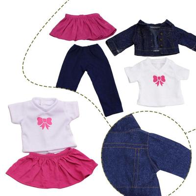Doll Clothes For 43cm Baby Doll Jean Jacket Clothes New Baby Pants For 18inch Doll Ch J0R7