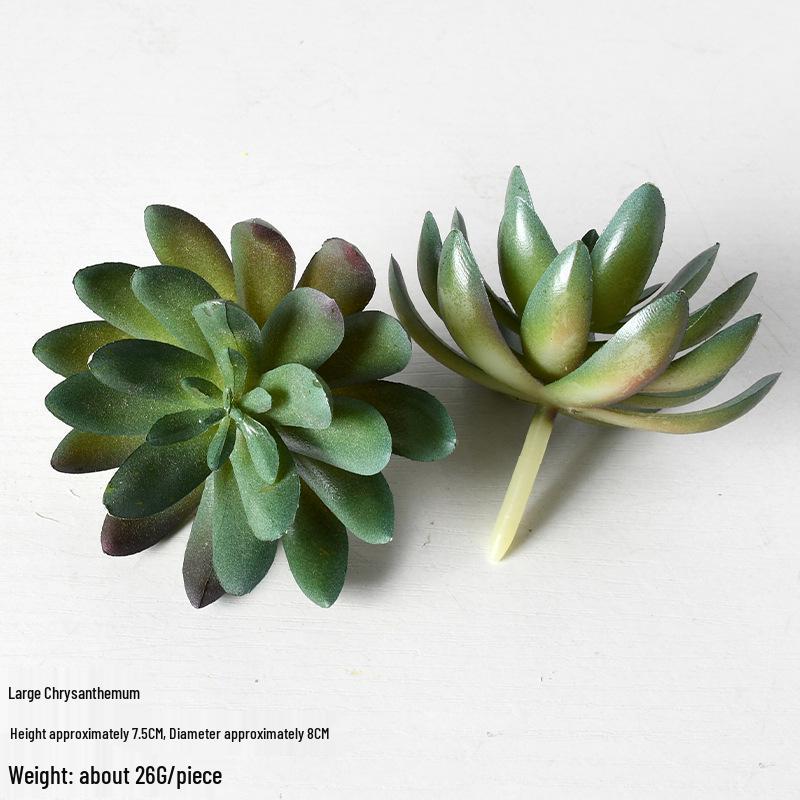Mini Flocking Artificial Succulent Bonsai for DIY Wall Decor