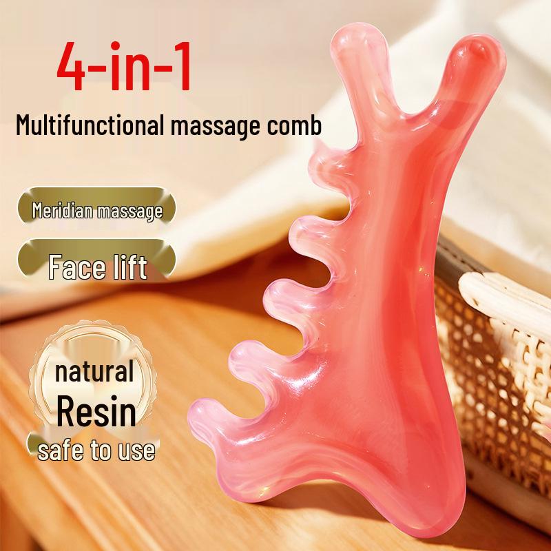 4-in-1 Multi-Functional Massage Comb for Head, Face, Eyes & Scalp Therapy