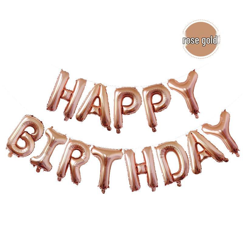 

Happy Birthday 16-inch Aluminum Foil Letter Balloons - Party Decorations