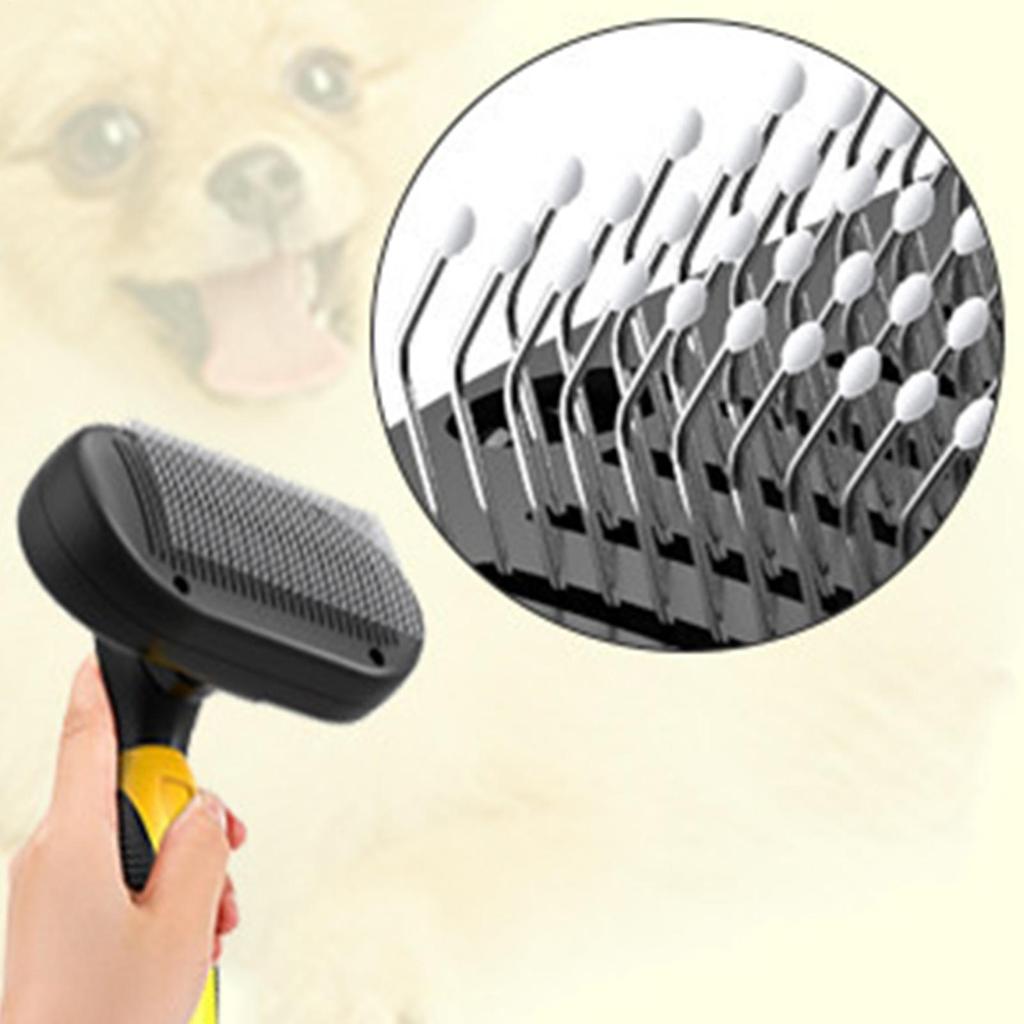 Cat Shedding Brush Pet Massage Grooming Comb Long Hair Cat Brush With Release Button For Shower Spa Bathroom Home Salon Travel