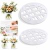 1/2Pcs Silicone Silicone Flower Arranging Grid Washable Flower Arranger  Floral Arranging