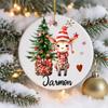 Personalised Name Christmas Keepsake, Animals Christmas Ornament, Tree Decor, Xmas Disc, Bauble