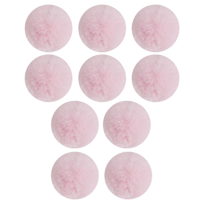 10pcs Rabbit Hair Ball 5.5cm Pompoms for Keychain DIY Bag Charm Plush Ball Applique Material Cap Hat Gloves Accessories