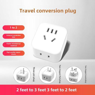 Universal Converter Socket: 2-pin To 3-hole Adapter