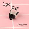 1-10pcs Glowing Panda Mini Figurines Miniature Panda Micro Landscape Ornament Glowing In Dark Miniature Flower Potted Decor