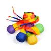 Yousheng Throw And Catch Ball Toy Rainbow Tail Foam Ball Indoor Outdoor School Playground Sensory Training Kids Colorful Sports Toss