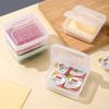 Transparent Fridge Food Storage Crisper Flip-top Sealed Sub-Packed Box Butter Cheese Storage Box