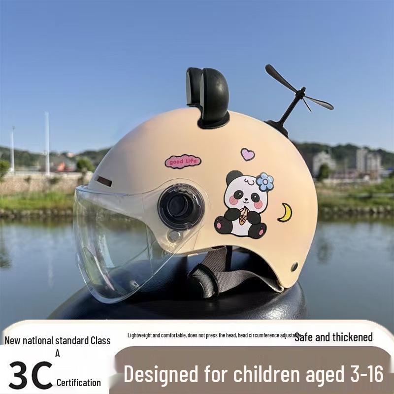 Ultra-Light Breathable Kids' 3C Electric Vehicle Helmet with Sun Protection, for Boys & Girls