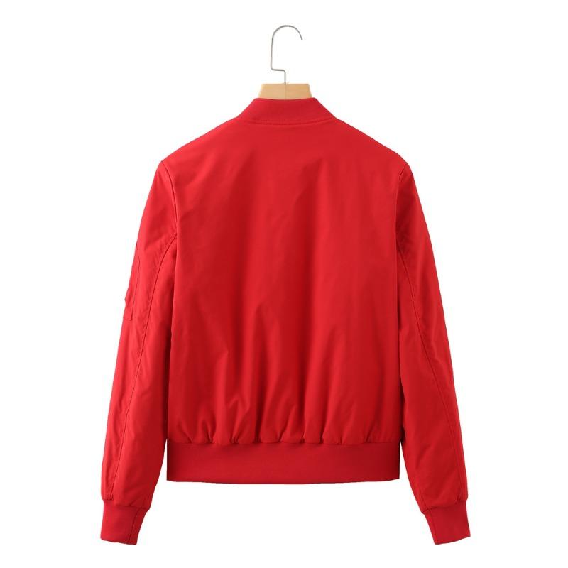 2 new fashion popular stand-up collar urban casual cotton clothes pilot jacket spring and autumn coat women