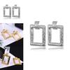 Elegant Geometric Alloy Earrings For Women Fashionable Street Style Jewelry