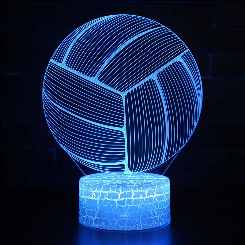Sports Souvenir Table Lamp USB Taekwondo Bedroom Lighting Decoration Children's Gift Color Small Night Light Creative 3D LED Lig