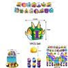 Blox Fruits Cartoon Theme Birthday Party Decorations Set Flags Balloons Cake Toppers