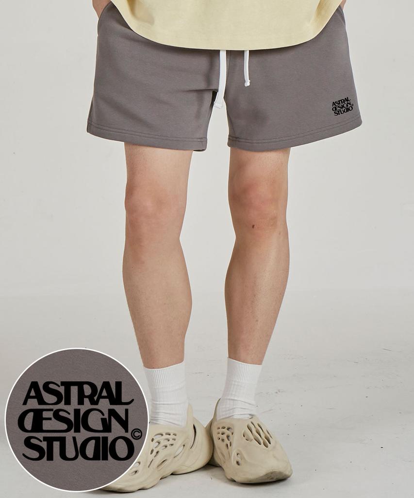 ASTRAL PROJECTION Astral Design Studio Comfortable Waffle Terry Shorts_Gray