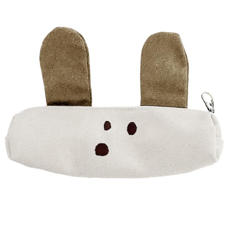 Dog Pencil Case Large Capacity Pen Organizers Storage Bag Canvas Pencil Pouches Travel Cosmetic Bag for School Office