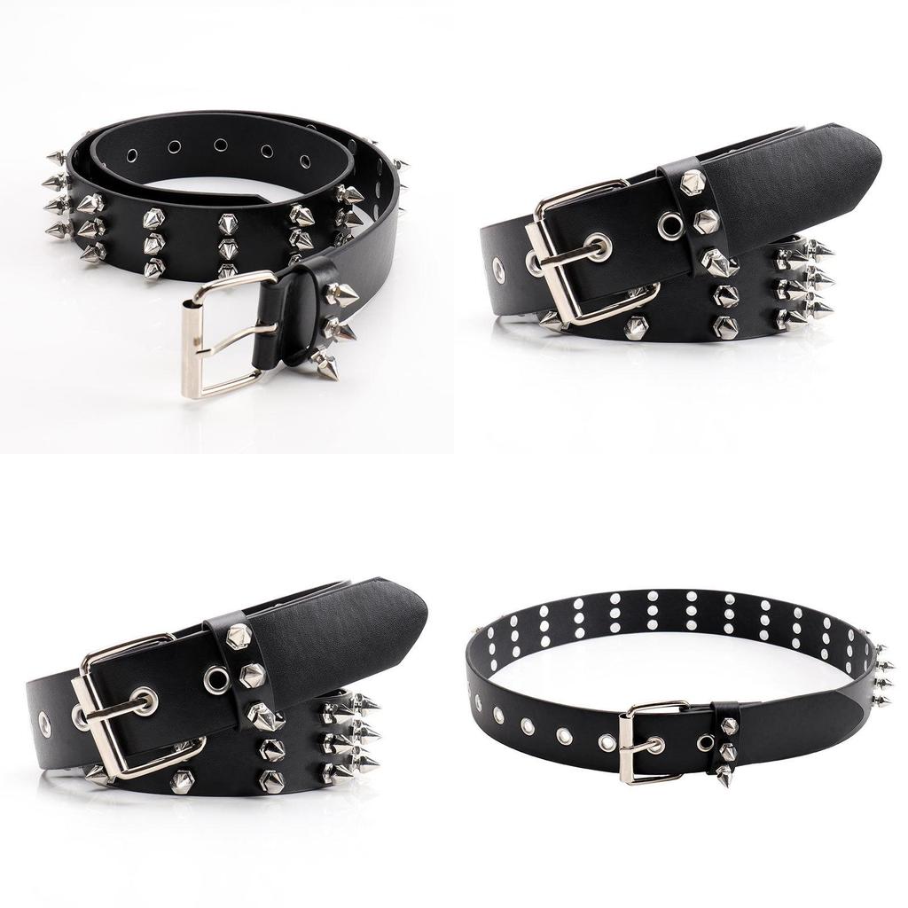 Fashion Solid Color Rivet Design Women Casual Belt For Street Style Fashion