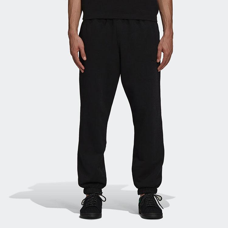Adidas Originals Trefoil X Pharrell Williams Elastic Waist Logo Track Pants Men Bottoms Black H58330