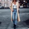 New Women's Solid Color Long Sleeve Coat, Elegant Versatile Outerwear for Women, European American Style