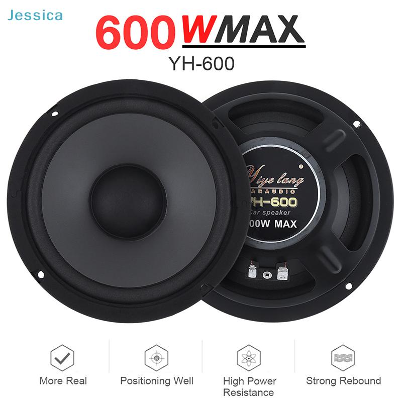 600W Max Car Audio Speaker (Yh-600) - High-Power Vehicle Sound Speaker With Clear Sound  Strong Rebound