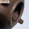 180ml Authentic Yixing Purple Clay Bamboo Teapot Raw Ore Steel Gray Section Mud Kettle Household Zisha Tea Set Beauty Teaware