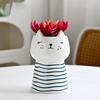 Cute Cartoon Animal Ceramic Flower Pot Creative Succulent Planter for Indoor Home Decor