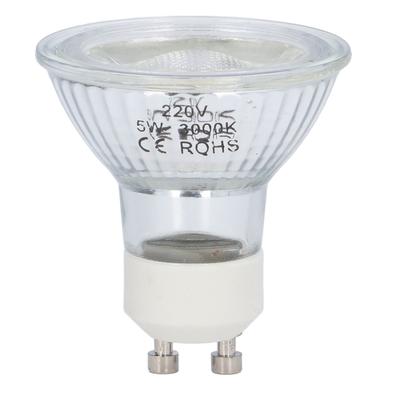 GU10 Ampul 5W LED COB Lamba Ampul Parlaklığı Ayarlanabilir Spot Işık Ampulü Yatak Odası Ofis 220V